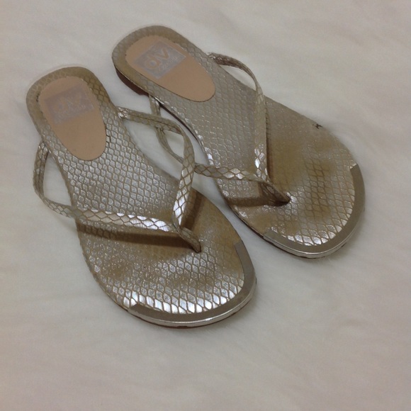 Dolce Vita Diana Sandals Metallic Size 7 - Picture 1 of 8